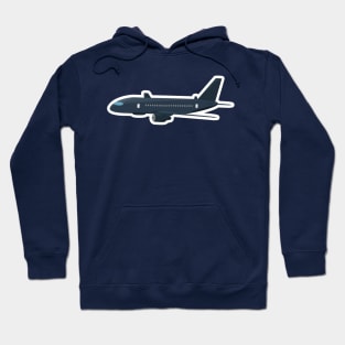 Airplane sticker vector illustration, travel logo design. Passenger plane icon. Hoodie